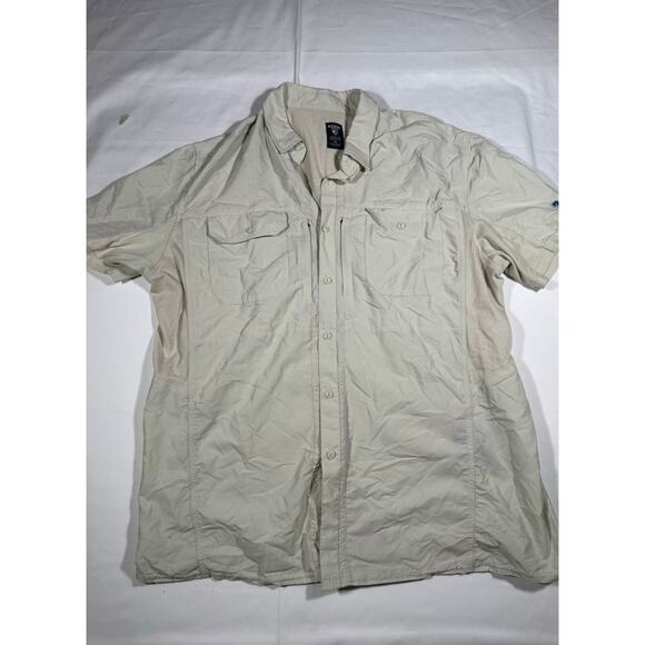 KÜHL Men’s Short Sleeve Outdoor Button Up Shirt XL Quick-Dry Safari Sport - Picture 1 of 4